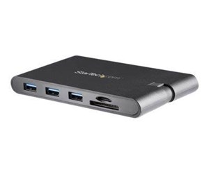 Dokkingstasjon - StarTech.com USB-C Multiport Adapter w/ HDMI and VGA - 3x USB 3.0 - SD - PD - external video adapter - black - DKT30CHVSCPD