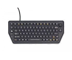 Tastatur - Gamber-Johnson LLC iKey Mobile Backlit Keyboard with Force Sensing Resistor - Tastatur - US English - Svart - 7300-0171