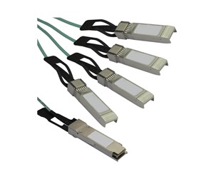 Nettverkskabel - Cisco QSFP-4X10G-AOC7M Compatible QSFP+ Breakout Cable - 7 m - breakout cable - 7 m - black - QSFP4X10GAO7