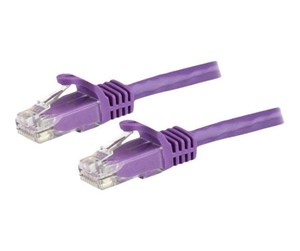 Nettverkskabel - 5m Purple Cat6 / Cat 6 Snagless Ethernet Patch Cable 5 m - patch cable - 5 m - purple - N6PATC5MPL