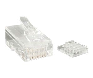 Nettverkskabel - Cat 6 RJ45 Stranded Modular Plug Connector - network connector - clear - CRJ45C6STR50