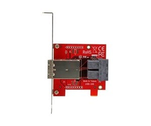 Scsi - StarTech.com Mini-SAS Adapter - Dual SFF-8643 to SFF-8644 - 12Gbps - SAS internal to external panel - SFF86448PLT2