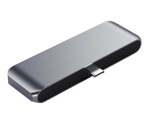 Dokkingstasjon - Satechi Aluminum Type-C Mobile Pro Hub Adapter - Space Grey - ST-TCMPHM