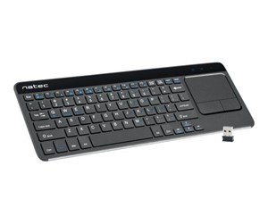 Tastatur - Natec TURBOT - keyboard - with touchpad - Tastatur - Grå - NKL-0968