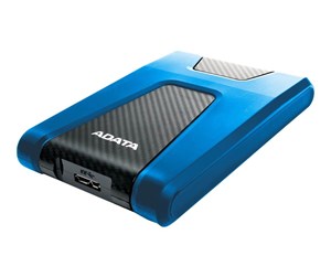 Hard drive - External - A-Data DashDrive Durable HD650 - Ekstern Harddisk - 2TB - Blå - AHD650-2TU31-CBL