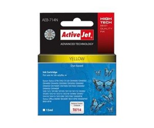 Printertilbehør blekk/toner - ActiveJet AEB-714N Supreme - Blekkpatron Yellow - AEB-714N (AEB-714)