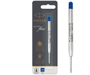 Skrive- & Tegneverktøy - Parker Ballpoint Pen Refill | Medium Point | Blue QUINKflow Ink | 1 Count - S0909480