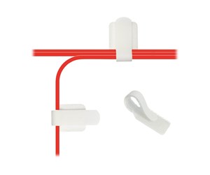 Tilbehør - LABEL THE CABLE Cable Holder Wall Straps White (50-Pack) - PRO3120