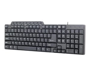 Tastatur - Gembird KB-UM-104 - keyboard - US - black - Tastatur - Amerikansk Engelsk - Svart - KB-UM-104