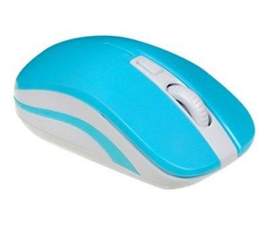 Mus - iBOX LORIINI BLUE - mouse - 2.4 GHz - white blue - Mus - Optisk - 3 knapper - Blå - IMOF008WBL