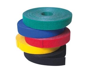 Kabelordner/Kabelstrømpe - LogiLink - Cable Strap Velcro Tape 4m yellow - KAB0051