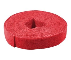 Kabelordner/Kabelstrømpe - LogiLink - Cable Strap Velcro Tape 4m red - KAB0052