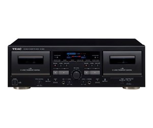 HiFi - AV-Mottaker/Forsterker - TEAC W-1200 - dual cassette deck - Dobbel kassettspiller - Svart - W-1200-B