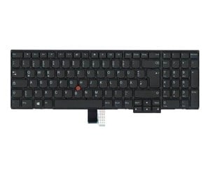 Tastatur - Lenovo Chicony - Bærbart tastatur - til utskifting - Tysk - Svart - 01AX622