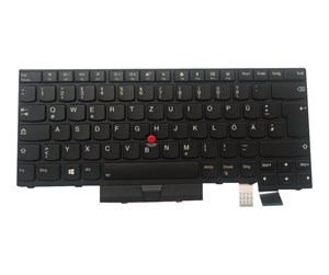 Tastatur - Lenovo Darfon - Bærbart tastatur - til utskifting - Tysk - Svart - 01AX540