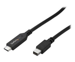 Skjermkabel - StarTech.com 1.8m / 6 ft USB-C to Mini DisplayPort Cable - 4K 60Hz - Black - external video adapter - STM32F072CBU6 - black - CDP2MDPMM6B