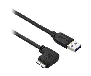 USB - StarTech.com 3ft Slim Left-Angle Micro USB 3.0 Cable - M/M - USB 3.1 Gen 1 - USB cable - 1 m - USB3AU1MLS