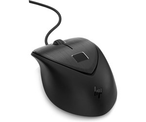 Mus - HP USB Fingerprint Mouse / 4TS44AA - Mus - Laser - 3 knapper - Svart - 4TS44AA