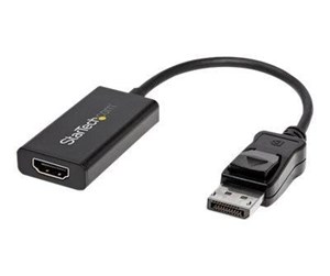 Skjermkabel - StarTech.com DisplayPort to HDMI Adapter - HDR 4K 60Hz - DP to HDMI Dongle - video adapter - DisplayPort / HDMI - 25.16 cm - DP2HD4K60H