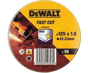 Vinkelsliper - Dewalt Kutteskive 125mm x 22,23mm x 1,0mm - DT3507 - DT3507-QZ