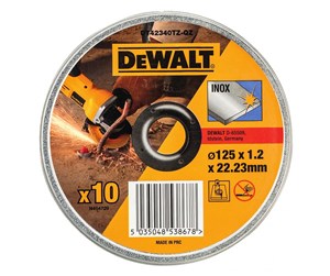 Sirkelsag - Dewalt Abrasiv kappeskive 125mm x 1.2mm x 22.23mm x10 STK - DT42340TZ-QZ