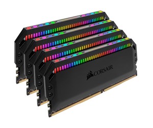 RAM - Corsair Dominator Platinum RGB DDR4-3200 - 32GB - CL16 - Quad Channel (4 pcs) - Intel XMP - Svart med RGB - CMT32GX4M4C3200C16