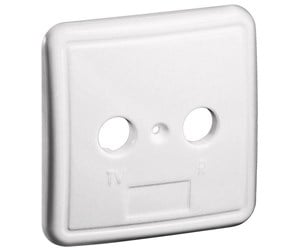 Antennekabler - Pro 2 holes cover plate for antenna wall sockets white - 4040849670503