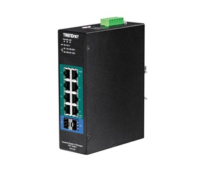 Switch/splitter - TRENDnet TI-PG102I 10-Port Industrial Gigabit L2 Managed PoE+ DIN-Rail Switch 24 – 57V - TI-PG102I