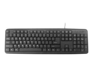 Tastatur - Gembird KB-U-103 - keyboard - Russian - black - Tastatur - Russisk - Svart - kb-u-103-ru