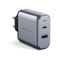  Bærbar PC - Lader - Satechi 30W Travel Charger with USB-C and USB-A output Space Grey - ST-MCCAM-EU