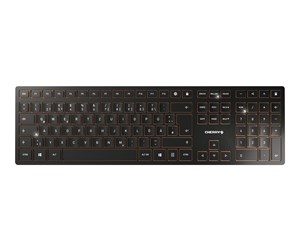 Tastatur - Cherry DW 9000 SLIM US EUROPEAN LAYOUT - Tastatur & Mussett - Engelsk - Brun - JD-9000EU-2