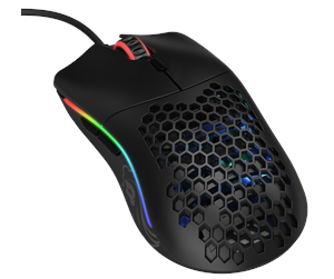 Mus - Glorious Model O - Matte Black - Gaming mus - Optisk - 6 - Svart med RGB-lys - GO-BLACK