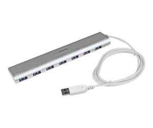 USB-hub - StarTech.com USB 3.0 Hub Compact 7 ports USB-hub - 7 porter - Sølv - ST73007UA