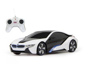 Fjernstyrt - Jamara BMW I8 1:24 white 27Mhz - 404495