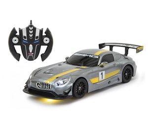 Fjernstyrt - Jamara Mercedes AMG GT3 1:14 transformable 2.4GHz grey - 410028