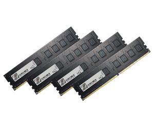 RAM - G.Skill Value DDR4-2133 - 32GB - CL15 - Quad Channel (4 pcs) - Intel XMP - Svart - F4-2133C15Q-32GNT