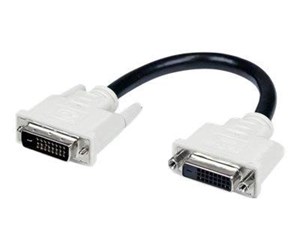 Skjermkabel - StarTech.com 6in DVI-D Dual Link Digital Port Saver Extension Cable M/F - DVI extension cable - 15.2 cm - DVIDEXTAA6IN