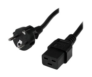 Strømkabel (ekstern) - StarTech.com Power Cord Schuko CEE7 to IEC 320 C19 - power cable - 2 m - PXTEUC192M