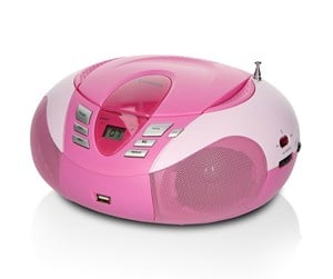 CD-spiller - Lenco SCD-37 USB - Portable FM Radio CD and USB player - Pink - SCD37USBR