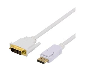 KVM-kabel - Deltaco DisplayPort til DVI monitorkabel 20-pin - DP-2021