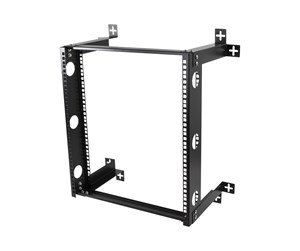 Rackskap - Deltaco 19-DTSR0512 19" wall mount 12U 60kg load steel mounting kit black - 19-DTSR0512