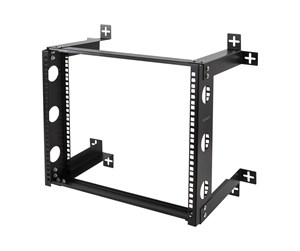 Rackskap - Deltaco 19-DTSR0509 19" wall mount 9U 50kg load steel mounting kit black - 19-DTSR0509