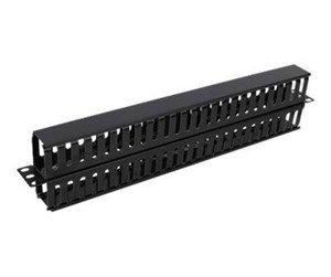 Tilbehør - Deltaco 19" 1U Plastic Cable Management Bar - SP-3663-1U