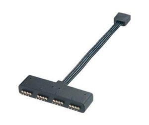 Kabinett-tilbehør - Akasa RGB LED splitter - 10 cm - AK-CBLD02-10BK