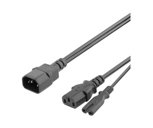 Strømkabel (ekstern) - Pro Power Cable C14 - C13/C7 - 0.5m - 7333048035059