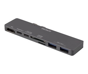 Dokkingstasjon - Deltaco Dual USB-C dock for MacBook Pro 2016 Thun - USBC-1290