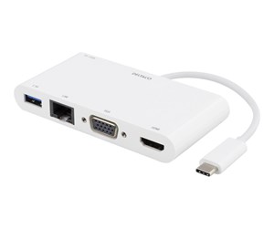 Dokkingstasjon - Deltaco USB-C Docking station 100W USB-C PD HDMI - USBC-HDMI14