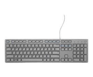 Tastatur - Dell KB216 - keyboard - US International (QWERTY) - grey - Tastatur - Universal - Grå - 580-ADHR