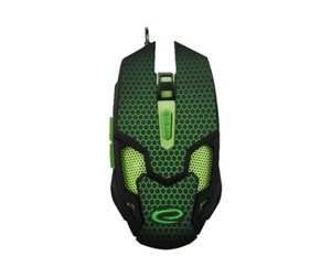 Mus - Esperanza MX207 COBRA - mouse - USB - green - Mus - Optisk - 6 - Grønn - EGM207G