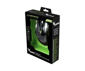 Mus - Esperanza MX401 HAWK - mouse - USB - black/green - Mus - Optisk - 7 - Grønn - EGM401KG